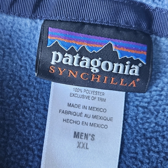 Patagonia synchilla fleece tie dye pullover snap button 2015 25580 - Picture 5 of 8